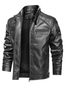 Men Jackets - Black - View 1