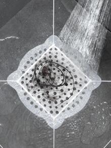 5pcs Disposable Floor Drain Sticker Home Bathroom Decor Summer - White - View 2