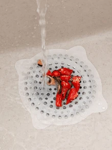 5pcs Disposable Floor Drain Sticker Home Bathroom Decor Summer - White - View 3