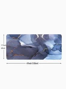 1入組大理石印花防滑廚房地毯，現代滌綸吸水地墊，適合家用 - 彩色 - 查看 9