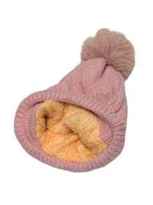 Women Beanie Hat - 淺粉色 - 查看 2