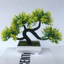 1 件人造植物装饰最佳礼物 - 白色 - 查看 5