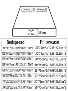 無填充物素色床笠套裝臥室用簡單黑色織物床上用品床笠套裝 - 黑色 - 查看 8