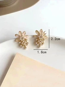 Hoa & Hoa tai trang trí ngọc trai giả Valentine, Mẹ, Mẹ, Ngày của Mẹ, Quà tặng - Nhiều màu - Xem 5