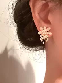 Hoa & Hoa tai trang trí ngọc trai giả Valentine, Mẹ, Mẹ, Ngày của Mẹ, Quà tặng - Nhiều màu - Xem 2