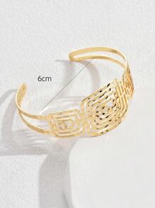 Vòng đeo tay rỗng ra - Vàng - Xem 4