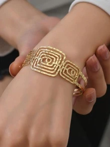 Vòng đeo tay rỗng ra - Vàng - Xem 2