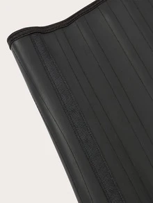 运动户外 1 件装 黑色前拉链乳胶运动束腰塑身衣 束腰紧身胸衣 - 黑色 - 查看 4