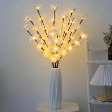 1 Đèn Trang Trí ABS, Đèn Trang Trí Trang Trí Hoa Hiện Đại Cho Trang Trí Tiệc - Màu vàng - Xem 3