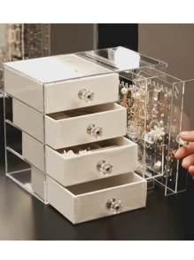 Makeup Organizers - 灰色 - 查看 2