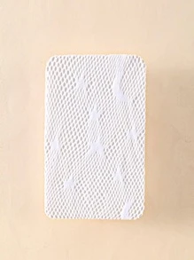 1pair Baby Star & Moon Print Breathable Fishnet Tights For Daily Life - White - View 3