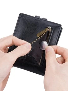 Fashion Vintage Men Wallet PU Credit Card Holder Purse