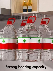 1pc Stainless Steel Kitchen Storage Rack - Silver - View 5