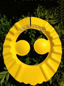 1个EVA海绵浴帽，带护耳设计，可调节防水洗发浴帽，适合头围42-51厘米的宝宝。 - 黃色 - 查看 2