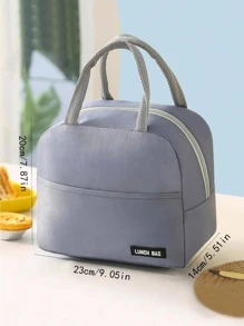 1pc Portable Lunch Bag - Blue - View 3
