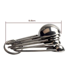 Cucharas medidoras acero inoxidable cocina - Plateado - Ver 4