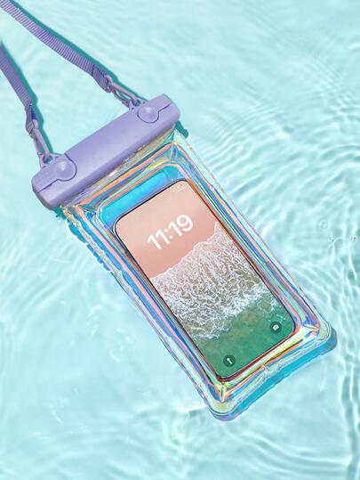 1pc Waterproof Anti-Fall Outdoor Phone Bag, Beach Essentials, Beach Accessories, Pool Float