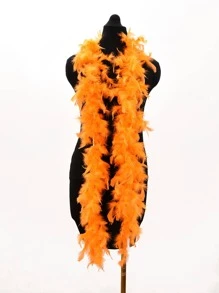 1pc DIY Decorative Feather, Modern Feather Decor DIY Decoration For Home - Orange - View 1