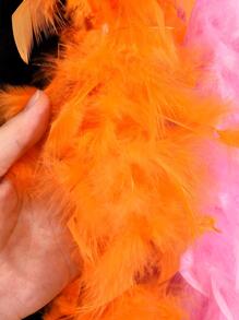 1pc DIY Decorative Feather, Modern Feather Decor DIY Decoration For Home - Orange - View 2