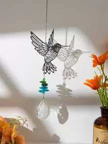 1pc treo tường pha lê thiết kế chim - Nhiều màu - Xem 1