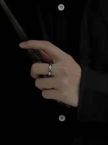 1 Stück einfacher Moebius-Bandring für Männer und Frauen, schickes Design für Zeigefinger oder Paarring, Silber, modisch, beliebt, Schmuck, Geschenk, Party