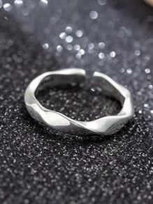 1 Stück einfacher Moebius-Bandring für Männer und Frauen, schickes Design für Zeigefinger oder Paarring, Silber, modisch, beliebt, Schmuck, Geschenk, Party