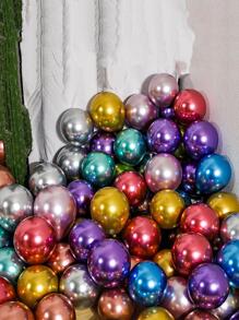 20pcs Metallic Decorative Balloon, Colorful Latex Balloon For Party - Multicolor - View 4