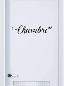 1 Piece, Bedroom Decorative Slogan Sticker, Shipped To Your Imagination, Stickers, Wall Decal, Vinyl Decal For Home Decorations, Spring Decoration Items Refresh Your Home, Festival Decoration Stickers Gifts Birthday Graduation - Black - View 3