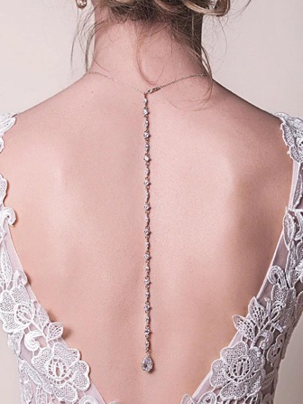 水鑽裝飾婚禮項鍊