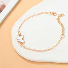 蝴蝶裝飾手鏈 - 白色 - 查看 2