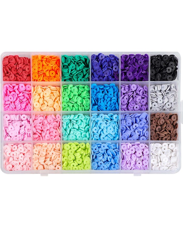 1box Polymer Clay Round DIY Bead SHEIN USA