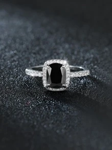 خلاب أسود و فضة صناعي مثالي هدية الى حفلة أو حفل زواج قطعة واحدة