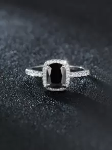 خلاب أسود و فضة صناعي مثالي هدية الى حفلة أو حفل زواج قطعة واحدة