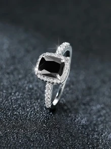 خلاب أسود و فضة صناعي مثالي هدية الى حفلة أو حفل زواج قطعة واحدة