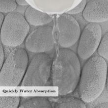 Thảm tắm bằng bọt hoạt tính nổi Pebble, Thảm phòng tắm thấm hút chống trượt, Thảm tắm, Thảm trải sàn cho phòng khách, Chậu rửa & bồn tắm nhà bếp, Thảm cửa - Xám - Xem 3