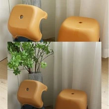 1入組素色凳子 - 黃色 - 查看 2