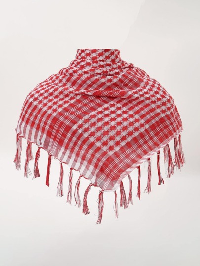 1pc Thin Arabic Headscarf Square Scarf, Outdoor Camping Handkerchief