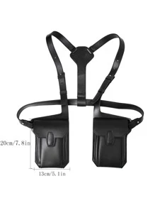 Men's Simple PU Leather Vest Chest Bag Fashion Outdoor Mobile Phone Bag College Bag For Books Multi-Functional Gifts For Men Men Bag Belt Bag Sling Bag Winter Fanny Pack Bum Bag Vacation Vintage Purse Side Bags Leather Bag Travel Essentials Retro Bag Valentine Day Valentines Gifts Valentine Gifts For Men Holiday Vintage School The Sporty Life Black Bag Gift Bag Bag Pack Waist Bag Spring Vintage Bags School Supplies