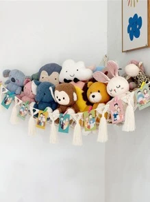 1入組流蘇裝飾玩具吊床 - 杏色 - 查看 1