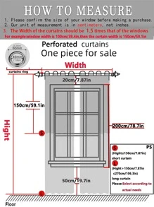 Solid Color Single Panel Blackout Curtain - Green - View 3