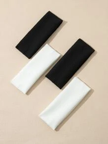 4pcs NỮ Chất rắn Đàn hồi Giải trí Dây buộc tóc Đối với Cuộc sống hàng ngày Đối với Trở lại Đến Trường học - Nhiều màu - Xem 2