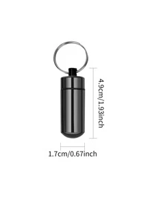 1pc Portable Earplug Storage Box - Black - View 5