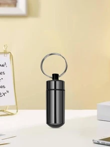 1pc Portable Earplug Storage Box - Black - View 3