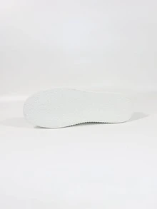 Sporty Mule Sneakers For Women, White Lace-up Front Sneakers - White - View 3