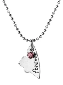 4 cái/bộ Rhinestone Trang Trí Vòng Cổ Mặt Dây Chuyền Trái Tim - Nhiều màu - Xem 2