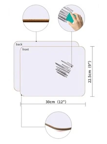1 pieza Pizarron mini - Blanco - Ver 3