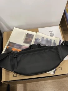 New Crossbody Small Lightweight Sports Waist Bag Fanny Pack Crossbody Bag College Bag For Books Multi-Functional Belt Bag Bum Bag Winter Outdoor Purse Black Bag Large Capacity Vintage Chest Bag Leather Hip Bag Men Bag Gifts For Men Travel Essentials Retro Bag Holiday Essentials Bag For Men Bags Back To School Vintage Vacation Gift Bag Pack Spring Vintage Bags School Supplies Belt Bag For Men Pouch Phone Bag - Black - View 5