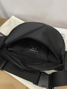 New Crossbody Small Lightweight Sports Waist Bag Fanny Pack Crossbody Bag College Bag For Books Multi-Functional Belt Bag Bum Bag Winter Outdoor Purse Black Bag Large Capacity Vintage Chest Bag Leather Hip Bag Men Bag Gifts For Men Travel Essentials Retro Bag Holiday Essentials Bag For Men Bags Back To School Vintage Vacation Gift Bag Pack Spring Vintage Bags School Supplies Belt Bag For Men Pouch Phone Bag - Black - View 3