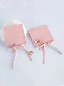 5 piezas/set Bolsa de almacenamiento de joya liso