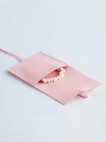 5 piezas/set Bolsa de almacenamiento de joya liso